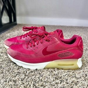 Nike Air Max 90 Ultra Women’s Size 7.5 Noble Red Summit White 845110-600 Gym